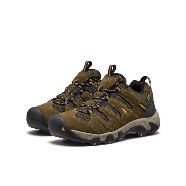 Men's Koven Waterproof Hiking Shoe | Dark Olive/Symphonic Sunset