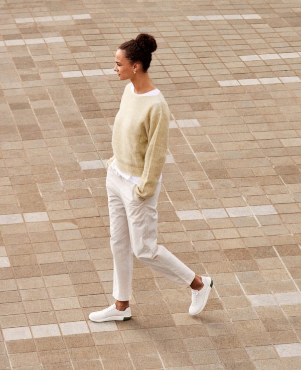 Women's KNX Leather Sneaker | Star White/Star White