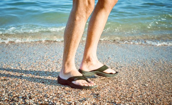 Men's Kona Leather Flip-Flop | Java/Dark Earth
