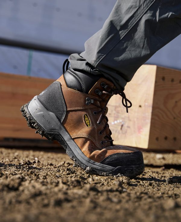 Men's Evanston 6 Waterproof Boot (Carbon Toe) | Bison/Black