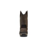 Men's Flatland Pull-On Waterproof Work Boot (Carbon Toe) | Dark Brown/Black