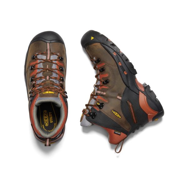 Men's Pittsburgh 6 Waterproof Boot (Soft Toe) | Cascade Brown/Bombay Brown
