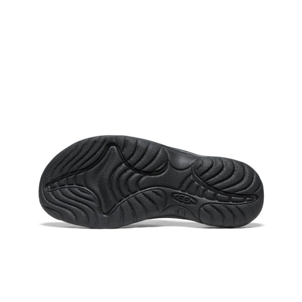 Women's Waimea Leather Flip-Flop | Black/Black