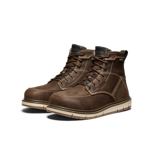 Women's San Jose 6 Waterproof Boot (Aluminum Toe) | Cascade Brown/Gum