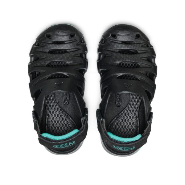 Little Kids' HyperFLT Clog | Black/Bright Aqua