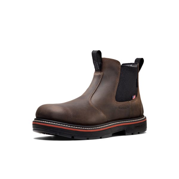 Men's Liberty Chelsea 90?? Heel Work Boot (Soft Toe) | Coffee Bean/Black