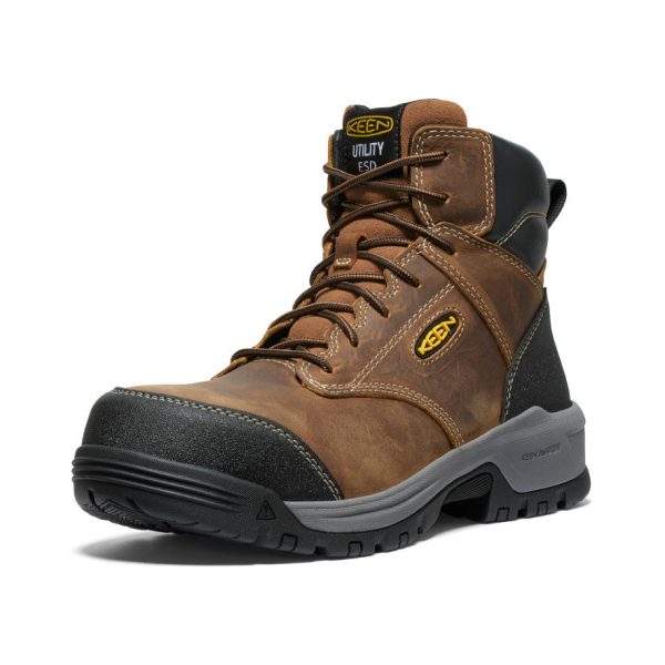 Men's Evanston 6 ESD Boot (Carbon Toe) | Bison/Black