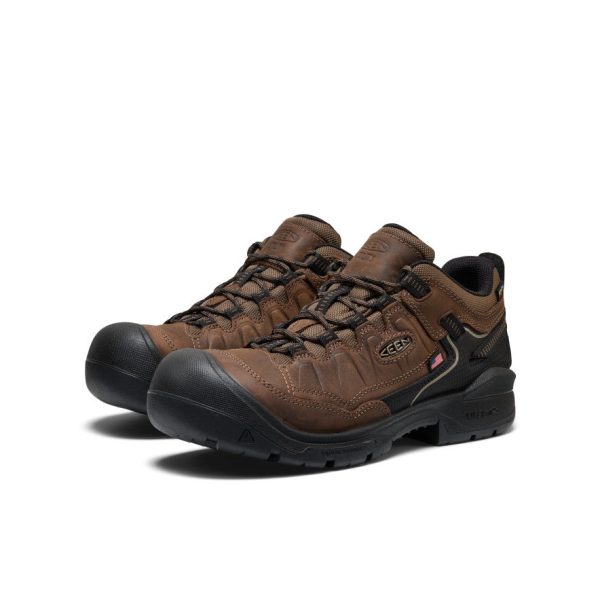 Men's Targhee IV Waterproof Work Shoe (Carbon Toe) | Dark Earth/Black