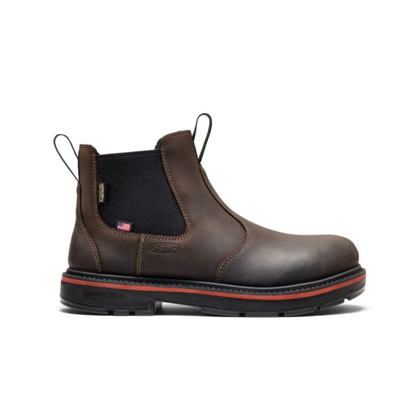 Men's Liberty Chelsea 90?? Heel Work Boot (Carbon Toe) | Coffee Bean/Black