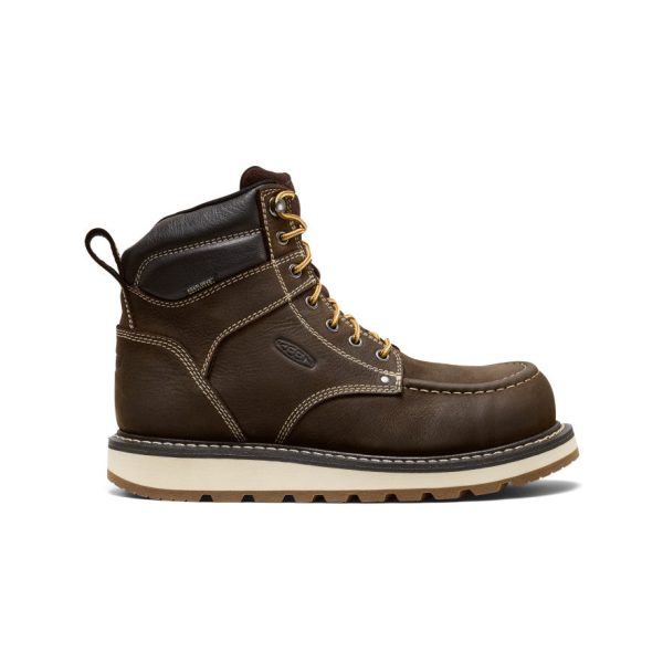 Men's Cincinnati 6 Waterproof Boot (Carbon Toe) | Dark Chocolate/Sandshell