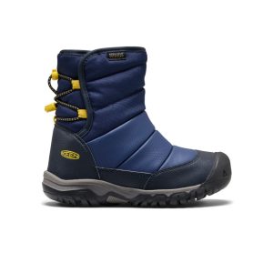 Big Kids' Puffrider Waterproof Winter Boot | Naval Academy/Mango Mint