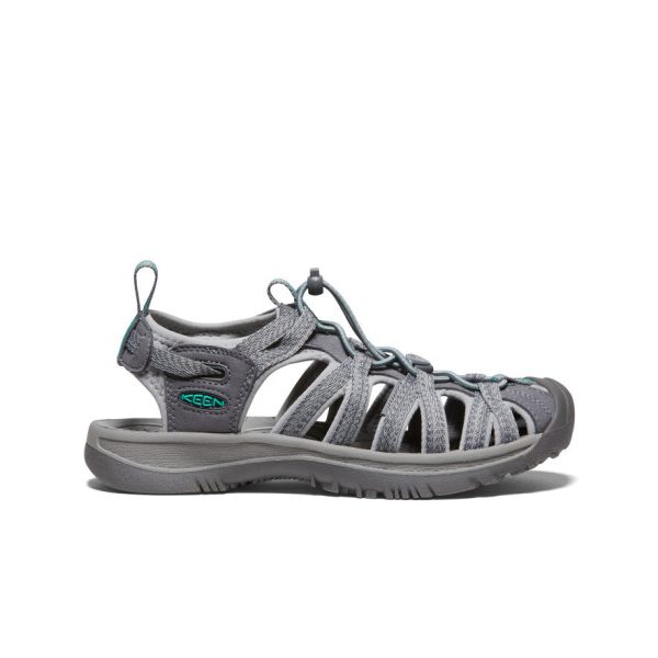 Women's Whisper | Medium Grey/Peacock Green