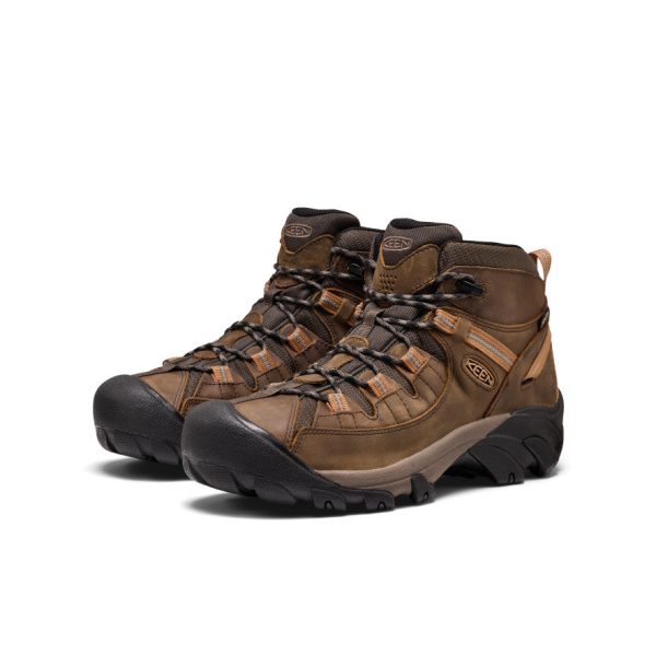 Men's Targhee II Mid Waterproof Hiking Boots | Black Olive/Chipmunk