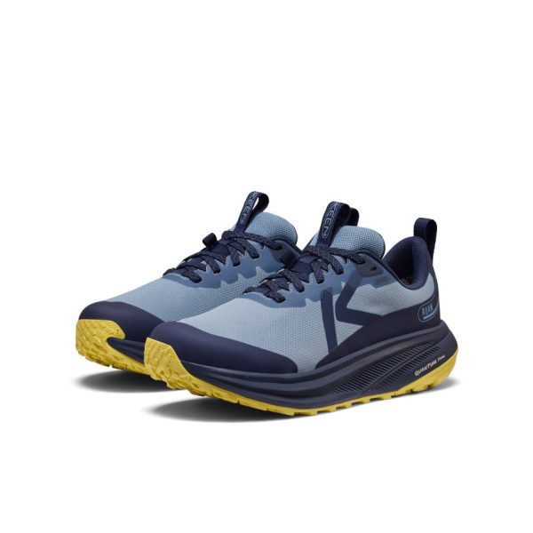Women's Roam Waterproof Trail Running Shoe | Faded Denim/Lemon Grass