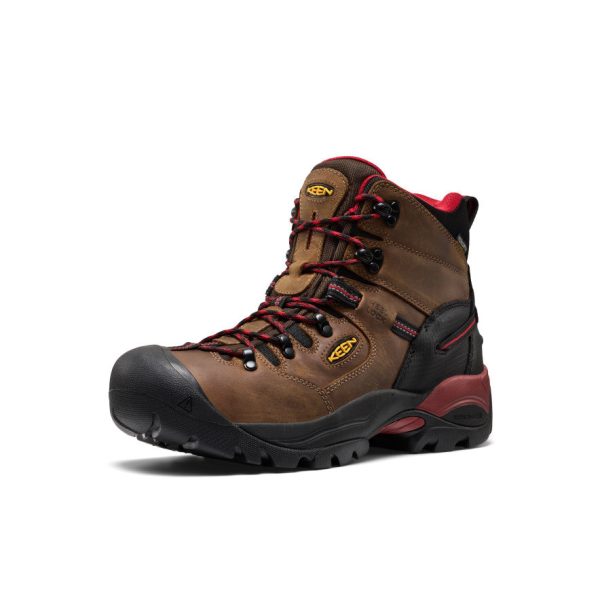 Men's Pittsburgh Energy 6 Waterproof Boot (Carbon Toe) | Bison/Black