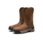 Men's Flatland Pull-On Waterproof Work Boot (Carbon Toe) | Bison/Black