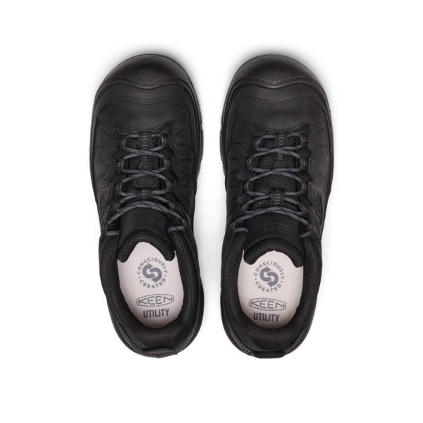 Men's Targhee IV Waterproof Work Shoe (Soft Toe) | Black/Black