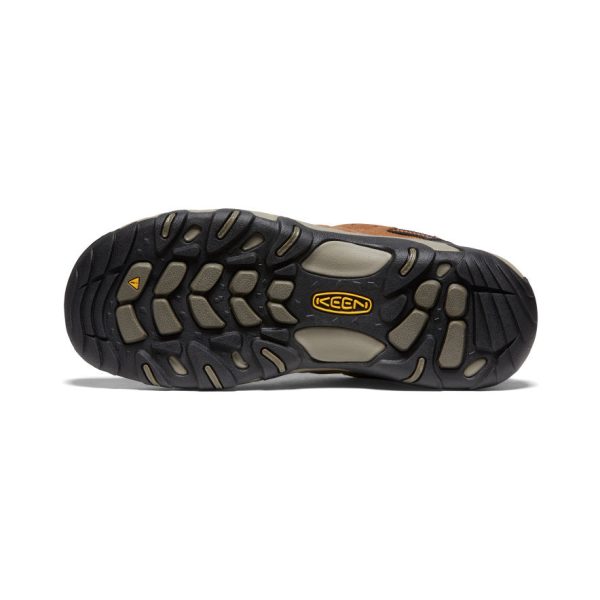 Men's Headout Waterproof Hiking Shoe | Bison/Fossil Orange
