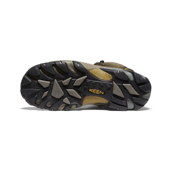 Men's Targhee II Mid Waterproof Hiking Boots | Black Olive/Yellow