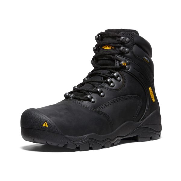 Men's Louisville 6 Waterproof Boot (Steel Toe) | Black
