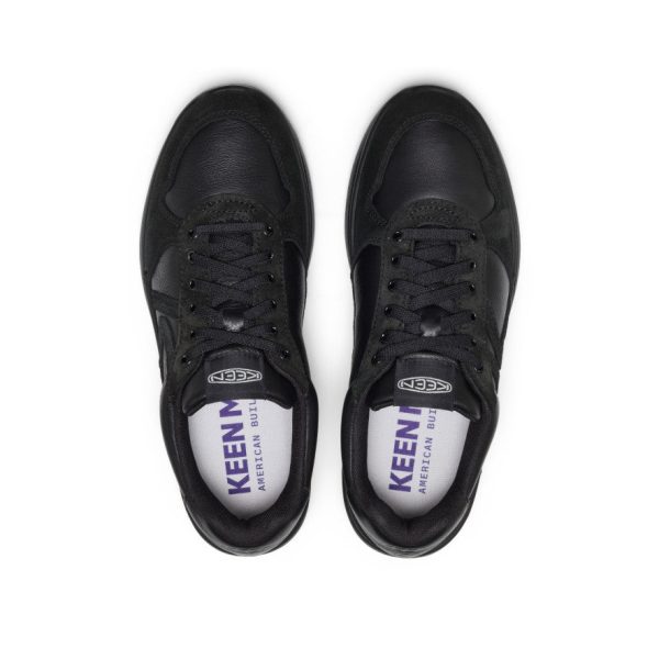 Men's KM2 Leather Jogger | Black/Black