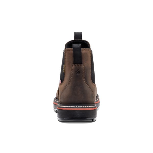 Men's Liberty Chelsea 90?? Heel Work Boot (Soft Toe) | Coffee Bean/Black