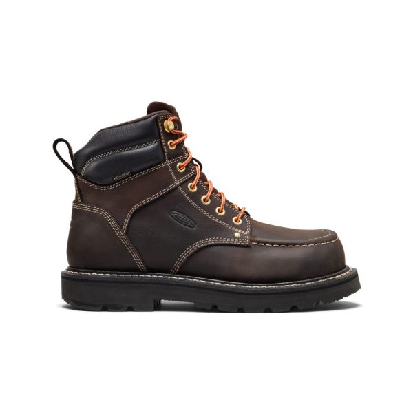Men's Cincinnati 6 Waterproof 90° Heel Boot (Carbon Toe) | Coffee Bean/Black