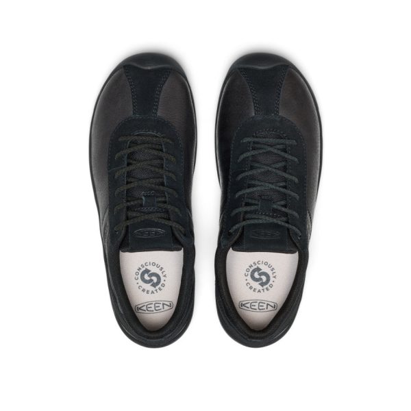 Women's Jasper Decon Leather Sneaker | Black/Black