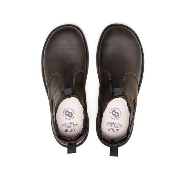 Men's Liberty Chelsea 90?? Heel Work Boot (Carbon Toe) | Coffee Bean/Black