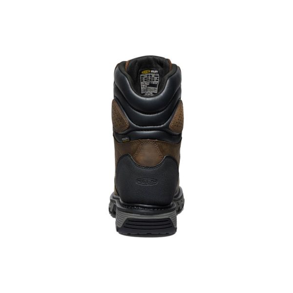 Men's CSA Camden 8 Waterproof Boot (Carbon Toe) | Dark Earth/Black