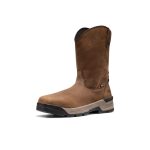 Men's Flatland Pull-On Waterproof Work Boot (Carbon Toe) | Bison/Black