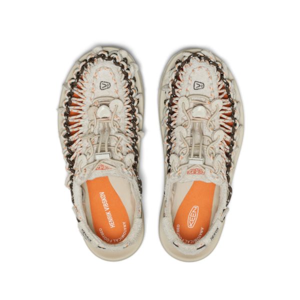 All Gender UNEEK Leather Henrik Vibskov Sneaker | Tangerine Cream
