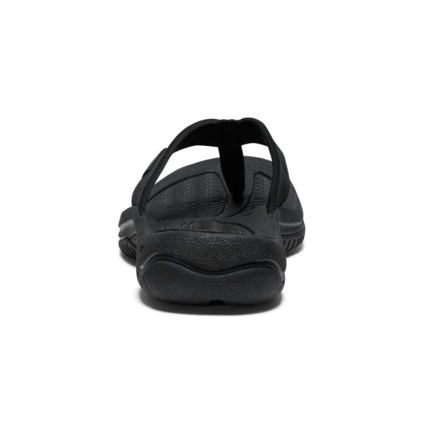 Men's Kona Leather Flip-Flop | Black/Steel Grey