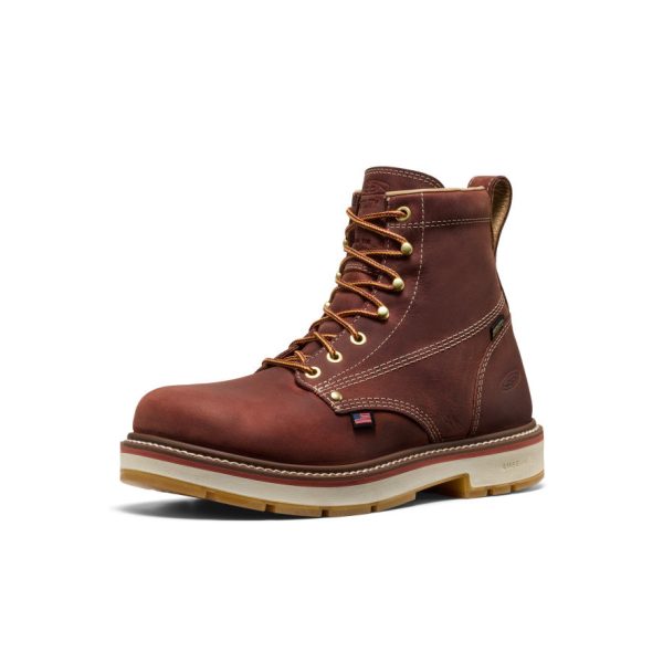Men's Liberty 6 Waterproof 90° Heel Boot (Carbon Toe) | Bombay Brown/Gum