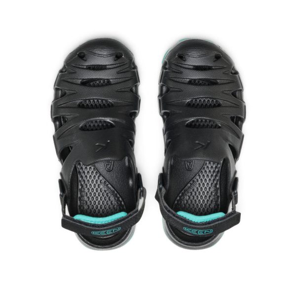 Big Kids' HyperFLT Clog | Black/Bright Aqua