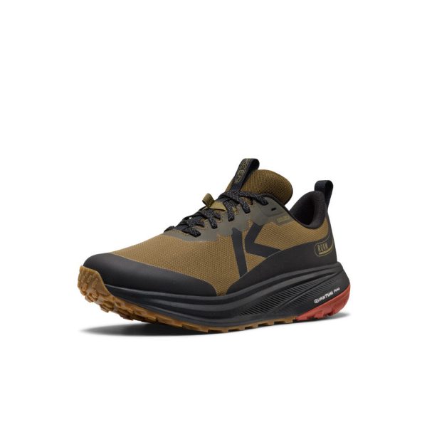 Men's Roam Waterproof Trail Running Shoe | Dark Olive/Burnt Brick