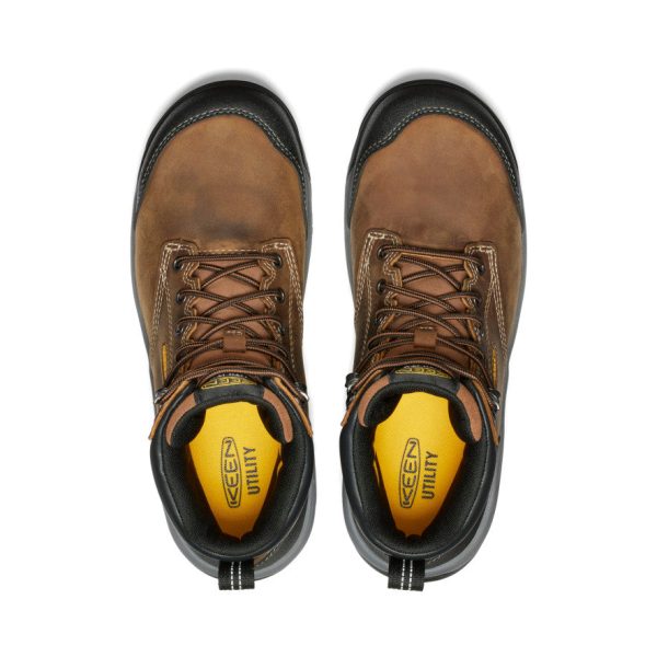 Men's Evanston 6 Waterproof Boot (Carbon Toe) | Bison/Black