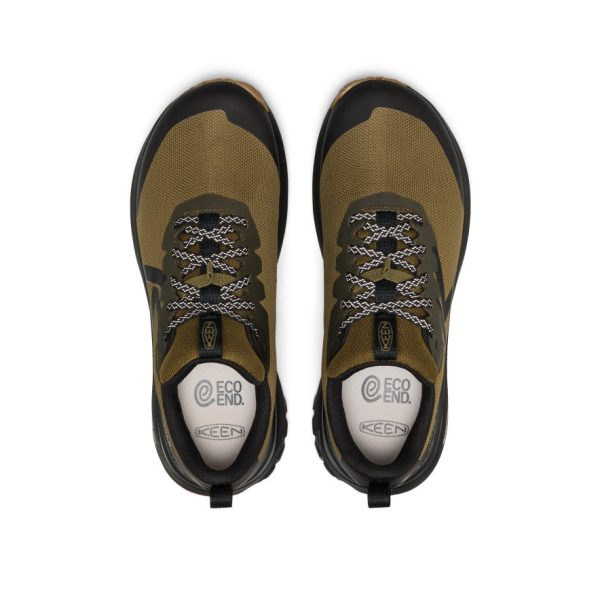 Men's Roam Waterproof Trail Running Shoe | Dark Olive/Burnt Brick
