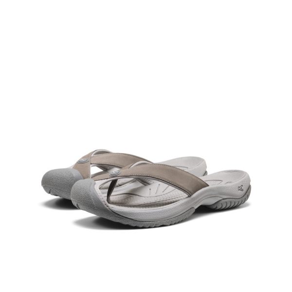Men's Waimea Leather Flip-Flop | Monochrome/Steel Grey