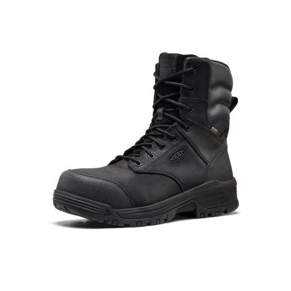 Men's CSA Evanston+ 8 Waterproof Boot (Carbon Toe) | Black/Black