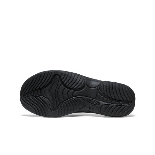 Men's Kona Leather Flip-Flop | Black/Steel Grey