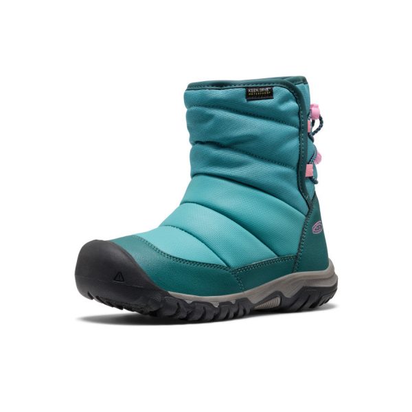 Big Kids' Puffrider Waterproof Winter Boot | Brittany Blue/Cashmere Rose