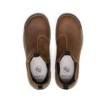 Men's Evanston Chelsea Waterproof Work Boot (Soft Toe) | Bison/Black