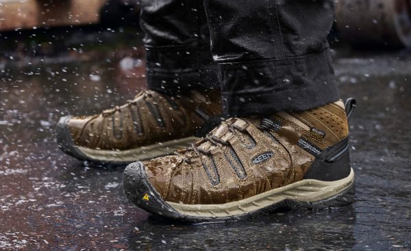 Men's Flint II Waterproof Boot (Steel Toe) | Cascade Brown/Orion Blue