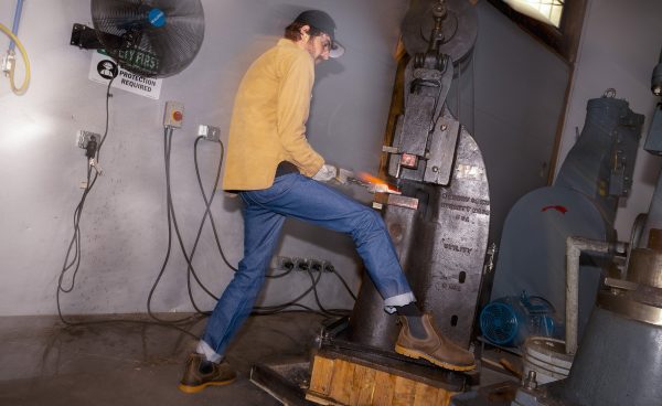 Men's San Jose Chelsea 90° Heel Boot (Aluminum Toe) | Cascade Brown/Gum