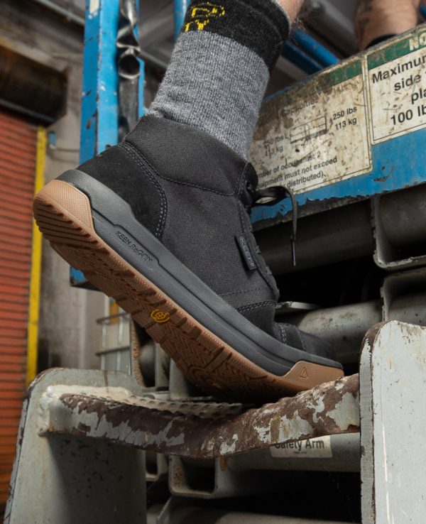 Men's Kenton Mid Work Shoe (Carbon Toe) | Black/Gum