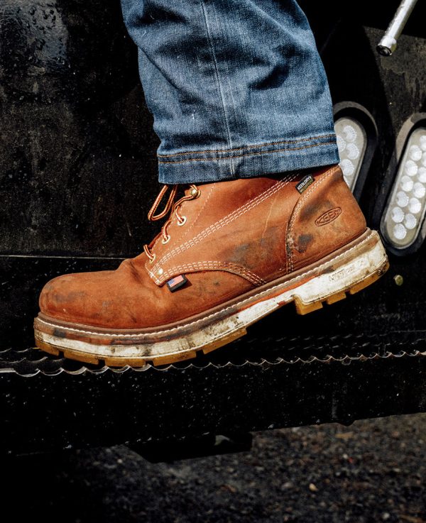 Men's Liberty 6 Waterproof 90° Heel Boot (Carbon Toe) | Bombay Brown/Gum