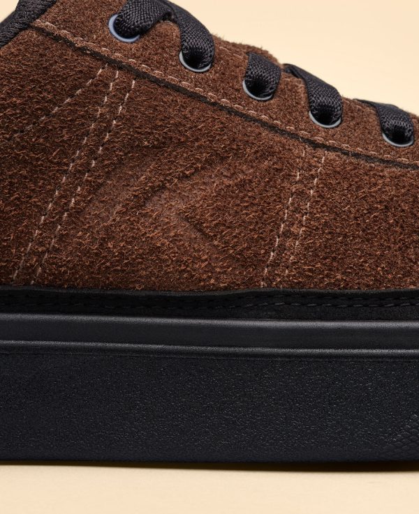 Men's KM4 Leather Sneaker | Dark Earth/Black