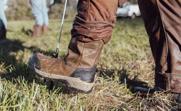 Men's Evanston Pull-On Waterproof Boot (Soft Toe) | Bison/Black
