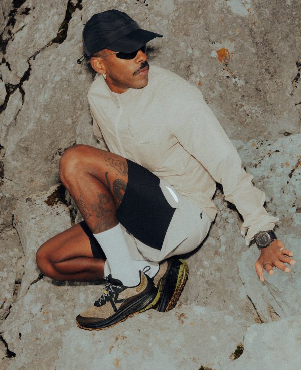 Men's Roam Trail Running Shoe | Black/Orange Peel